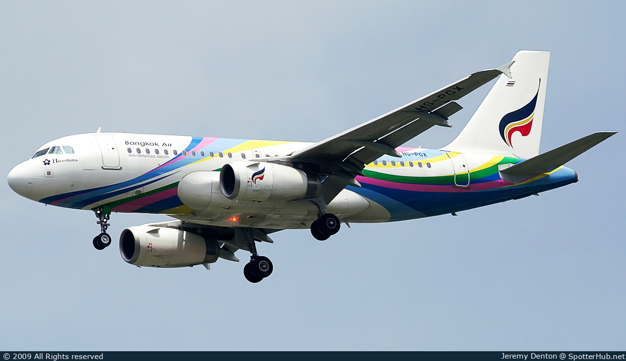 Photo of HS-PGX - Airbus A319-132 operated by Bangkok Airways