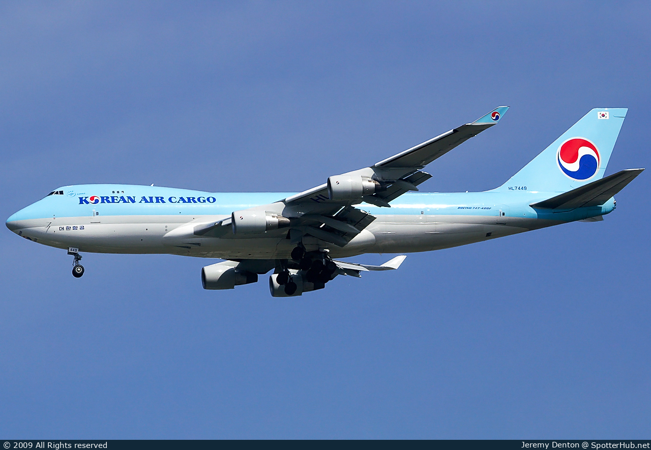 Photo of HL7449 - Boeing 747-4B5F operated by Korean Air Cargo