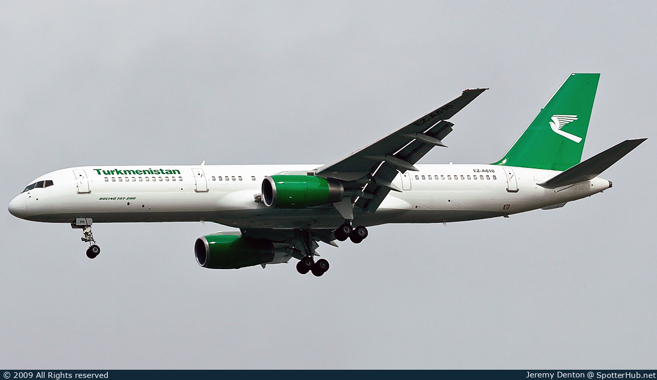 Photo of EZ-A010 - Boeing 757-23A operated by Turkmenistan Airlines