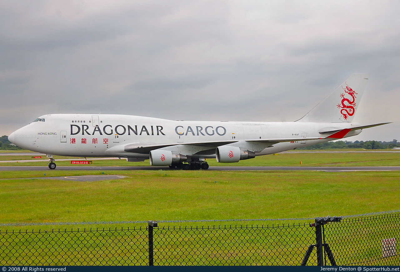Photo of B-KAF - Boeing 747-412(BCF) operated by Dragonair Cargo