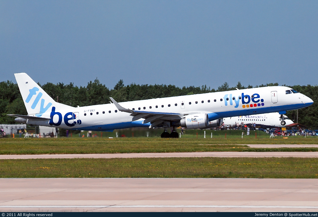 Photo of G-FBEI - Embraer ERJ-195LR operated by flybe