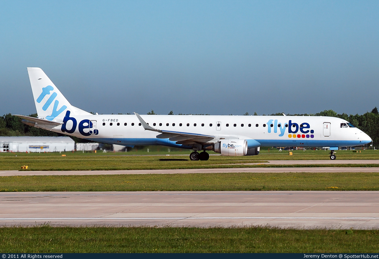 Photo of G-FBED - Embraer ERJ-195LR operated by flybe