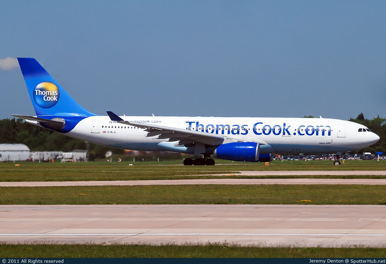 Photo of G-MLJL - Airbus A330-243 operated by Thomas Cook Airlines