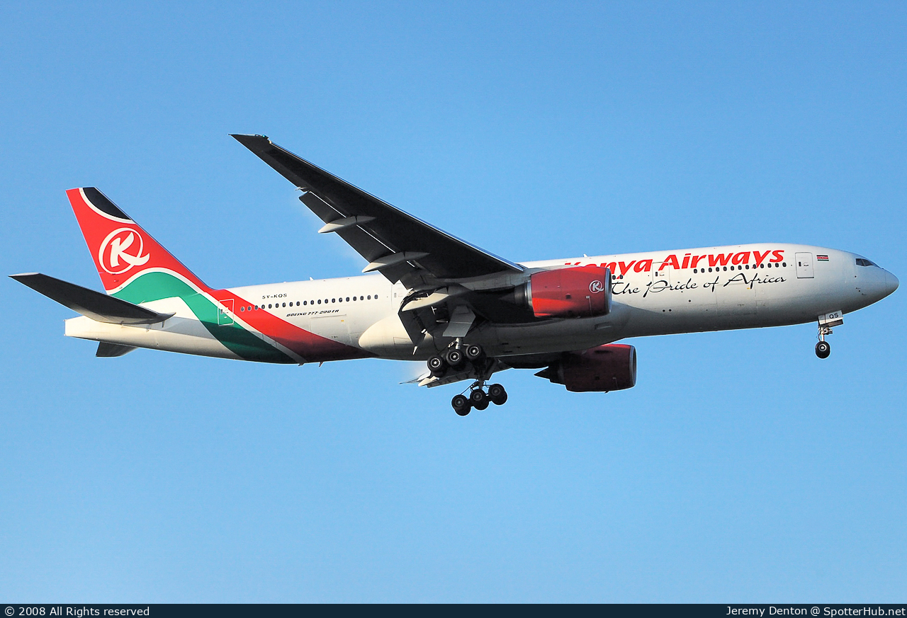 Photo of 5Y-KQS - Boeing 777-2U8(ER) operated by Kenya Airways