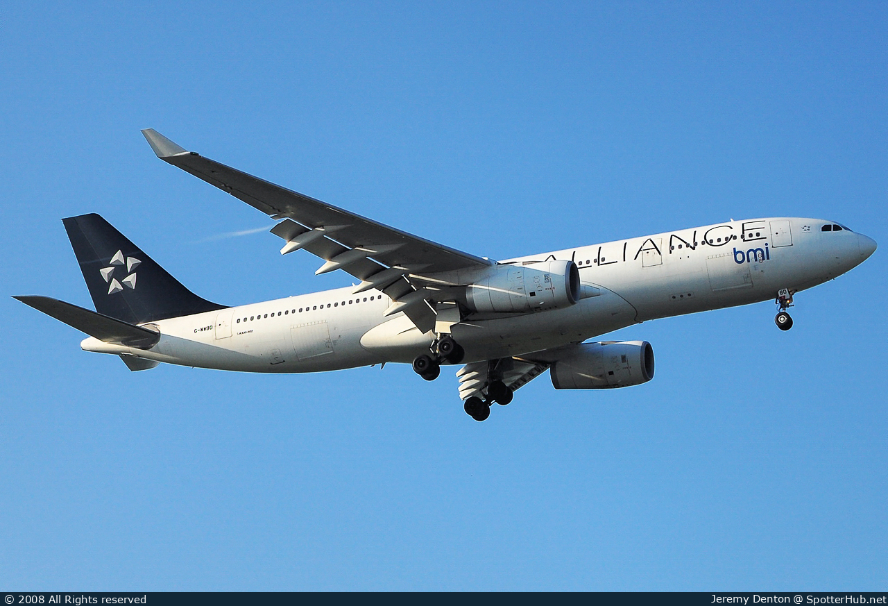 Photo of G-WWBD - Airbus A330-243 operated by bmi British Midland