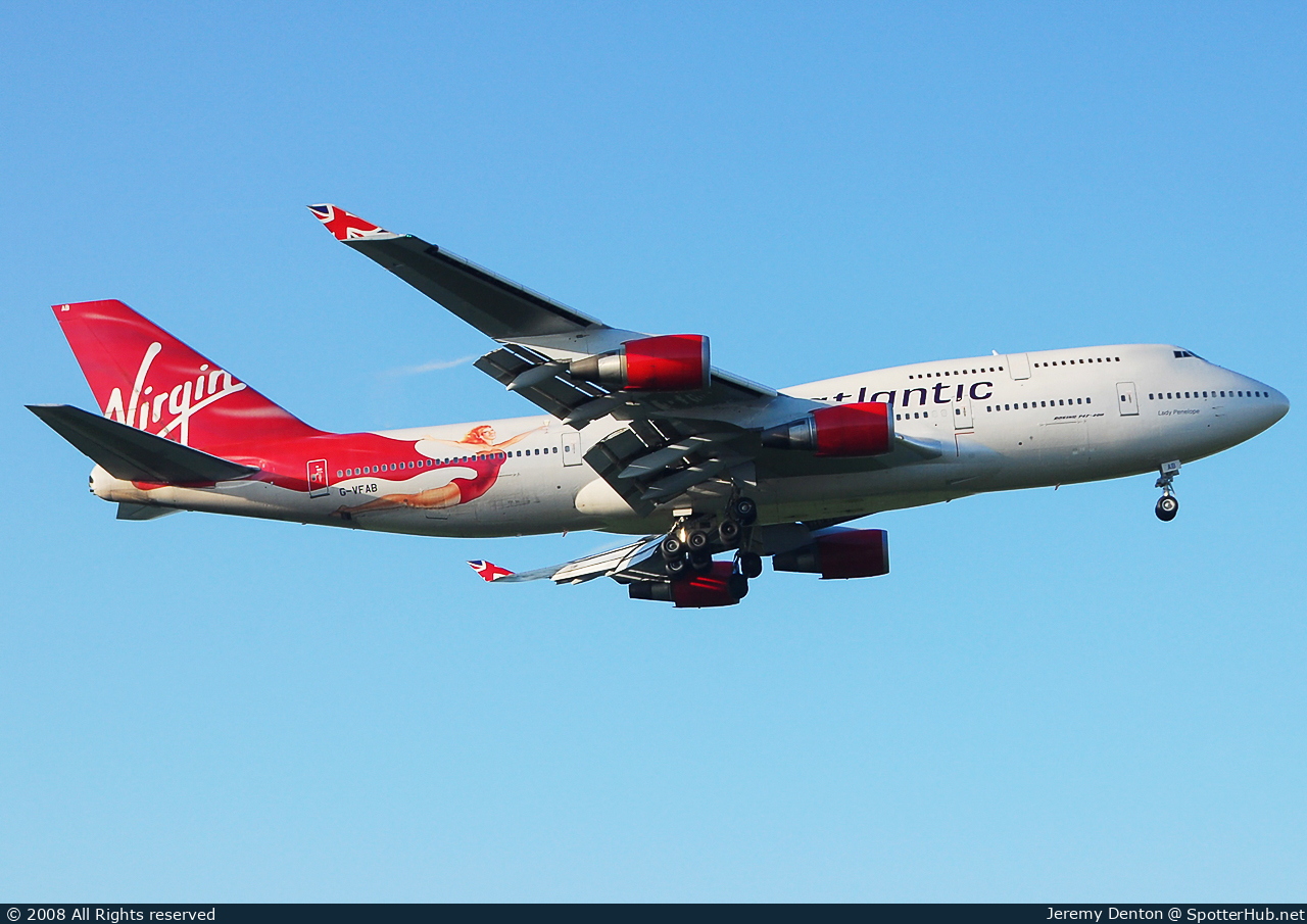Photo of G-VFAB - Boeing 747-4Q8 operated by Virgin Atlantic Airways