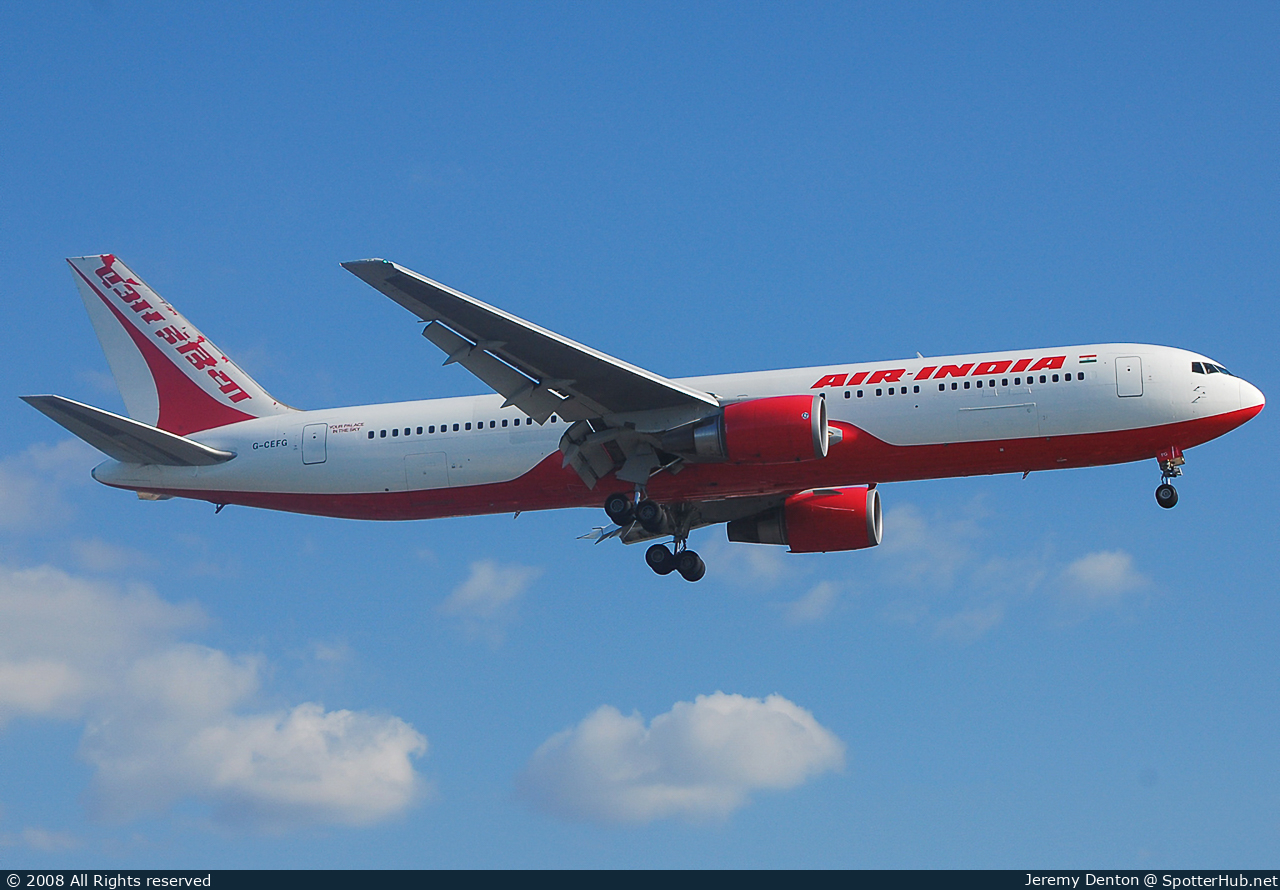 Photo of G-CEFG - Boeing 767-319(ER) operated by Air India (opb flyglobespan)