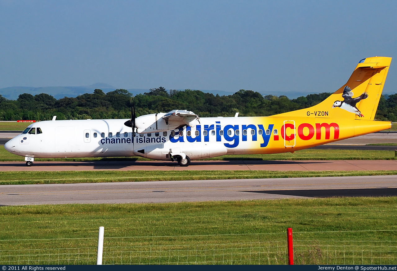 Photo of G-VZON - ATR 72-500 operated by Aurigny Air Services