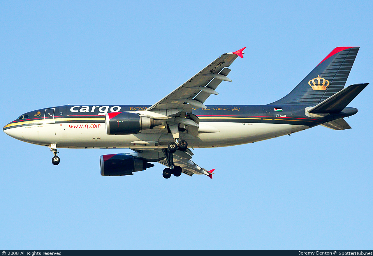 Photo of JY-AGQ - Airbus A310-304(F) operated by Royal Jordanian Cargo