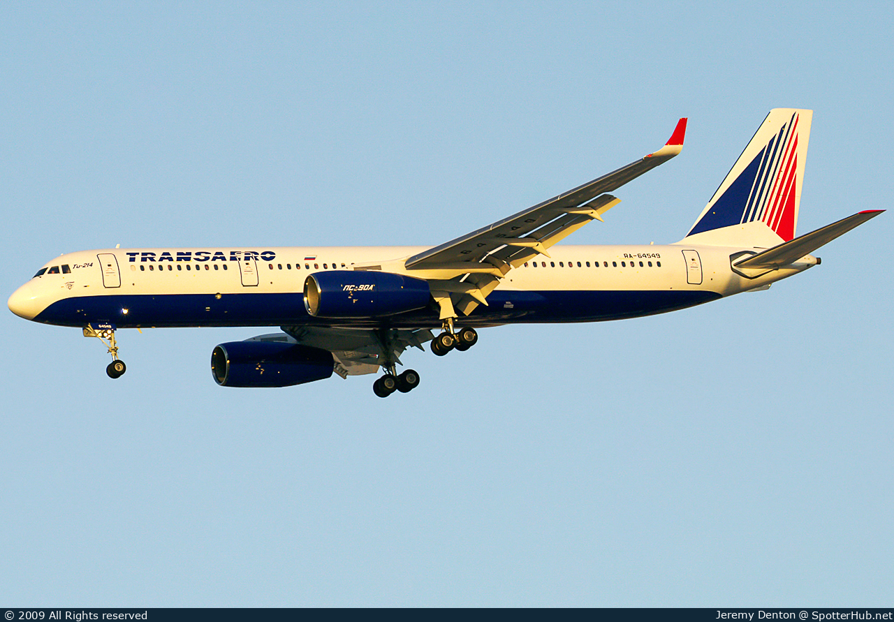 Photo of RA-64549 - Tupolev Tu-214 operated by Transaero