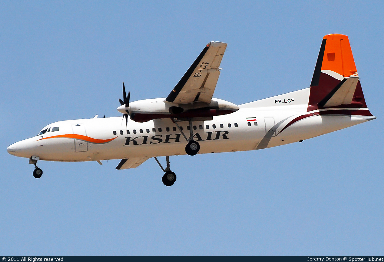 Photo of EP-LCF - Fokker 50 operated by Kish Air