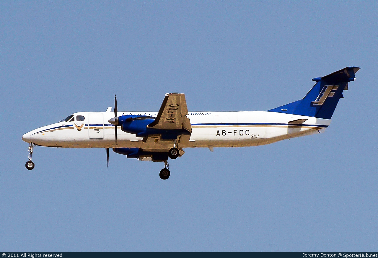 Photo of A6-FCC - Beechcraft 1900C operated by Falcon Express Cargo Airlines