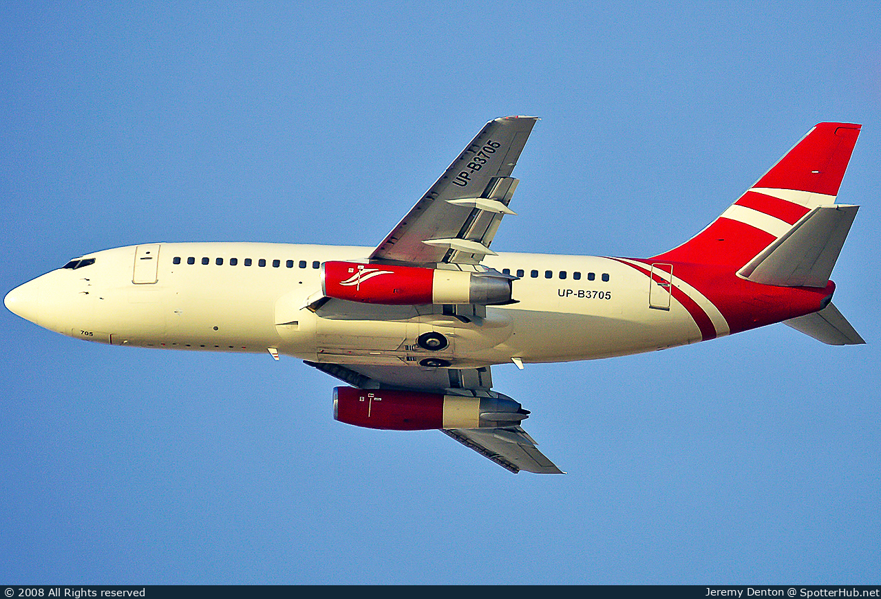 Photo of UP-B3705 - Boeing 737-2H3(Adv) operated by Kaz Air West
