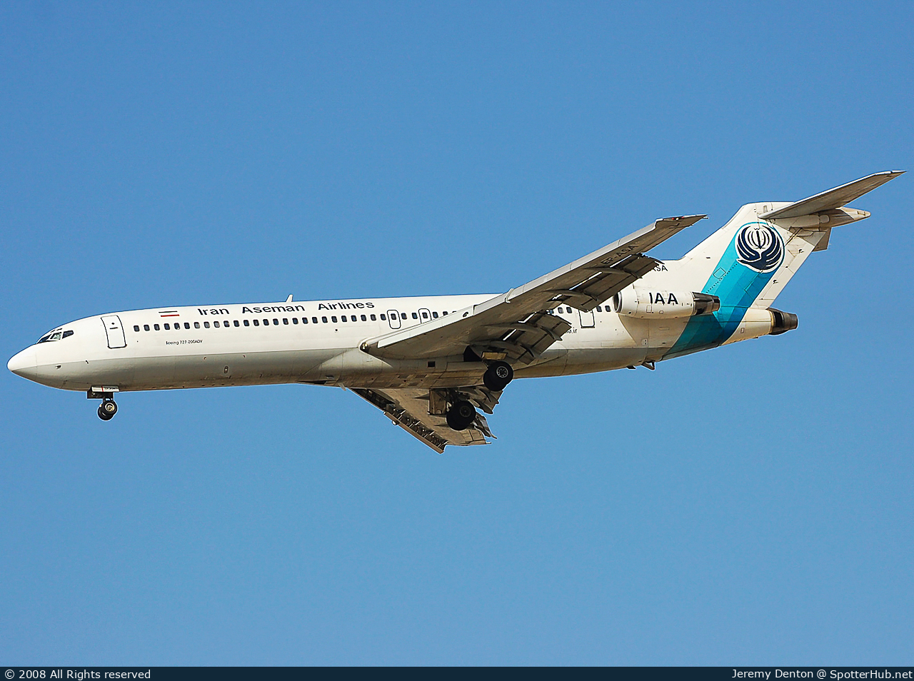 Photo of EP-ASA - Boeing 727-228(Adv) operated by Iran Aseman Airlines