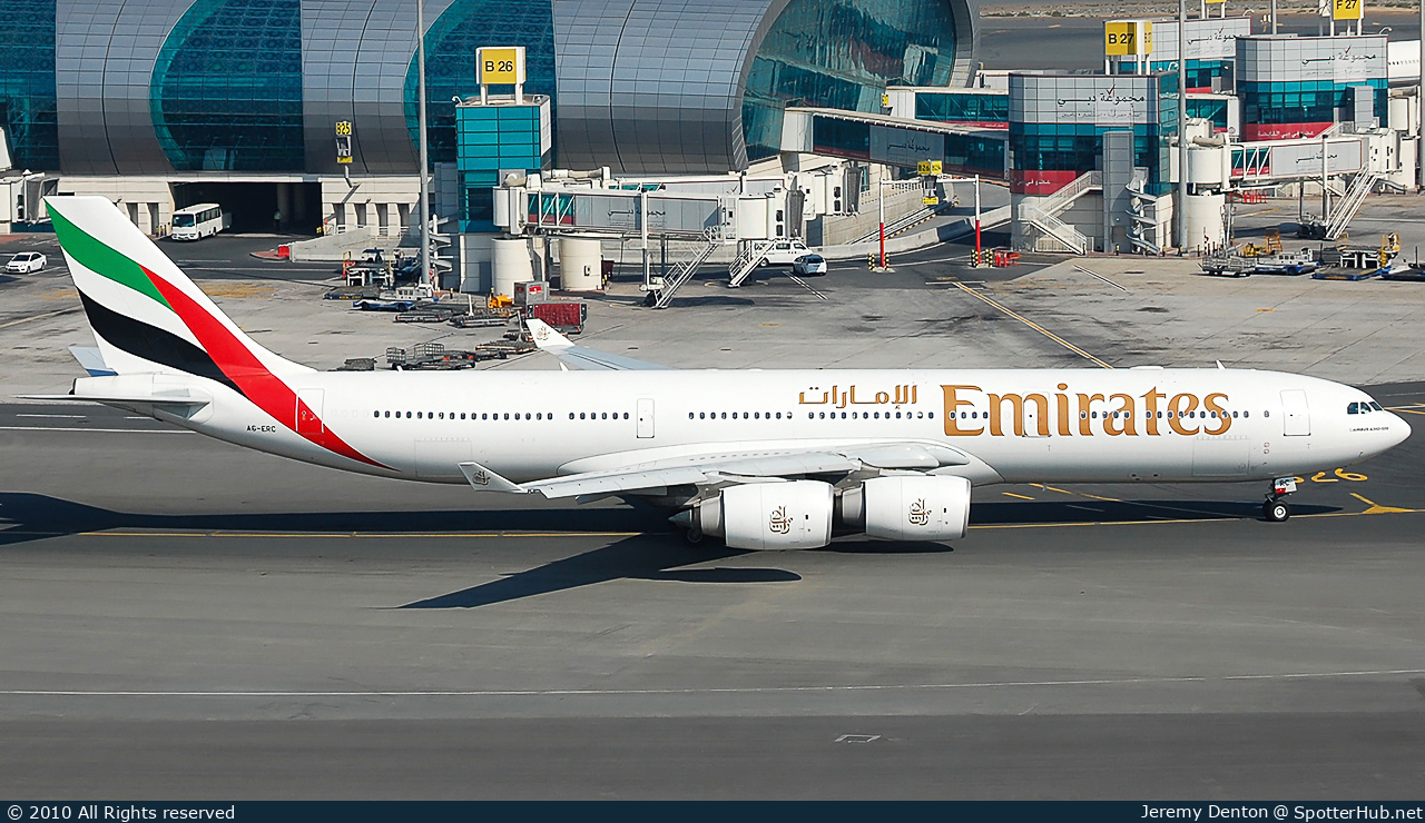 Photo of A6-ERC - Airbus A340-541 operated by Emirates