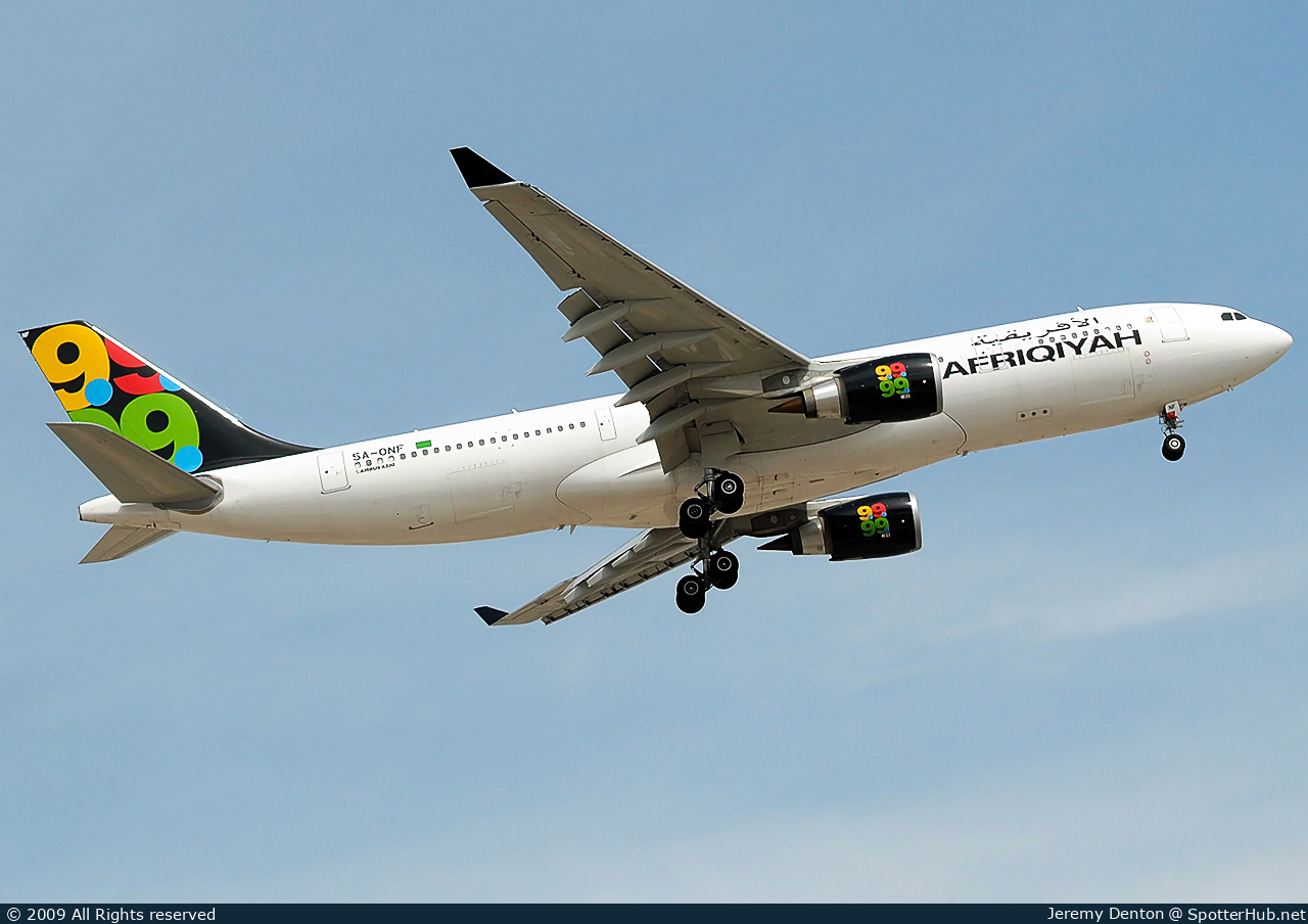 Photo of 5A-ONF - Airbus A330-202 operated by Afriqiyah Airways