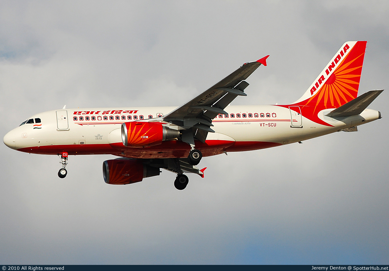 Photo of VT-SCU - Airbus A319-112 operated by Air India