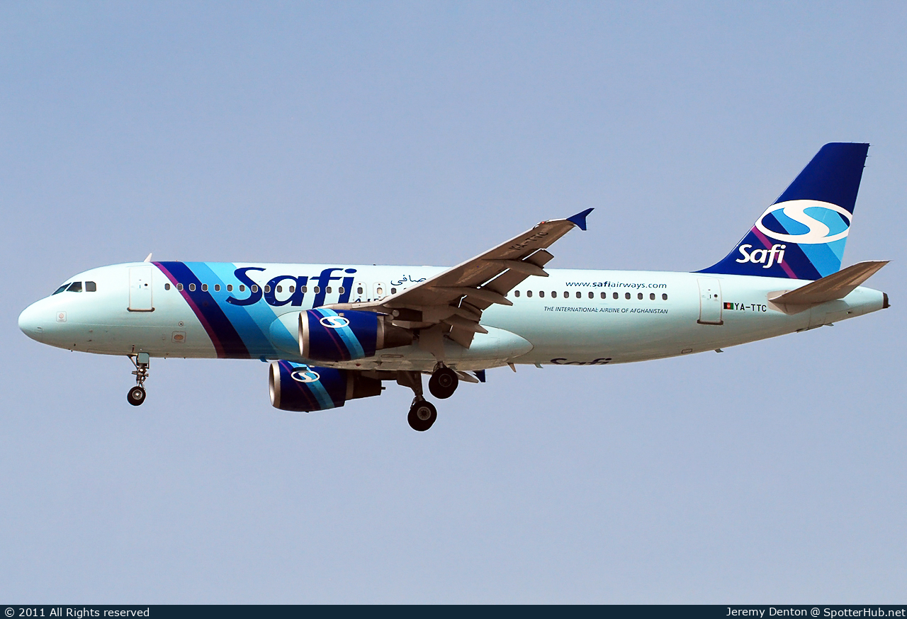 Photo of YA-TTC - Airbus A320-212 operated by Safi Airways