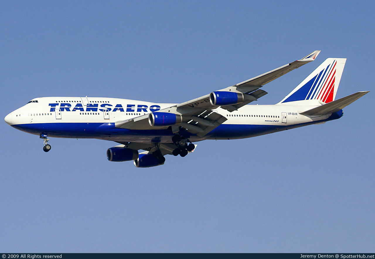 Photo of VP-BVR - Boeing 747-444 operated by Transaero