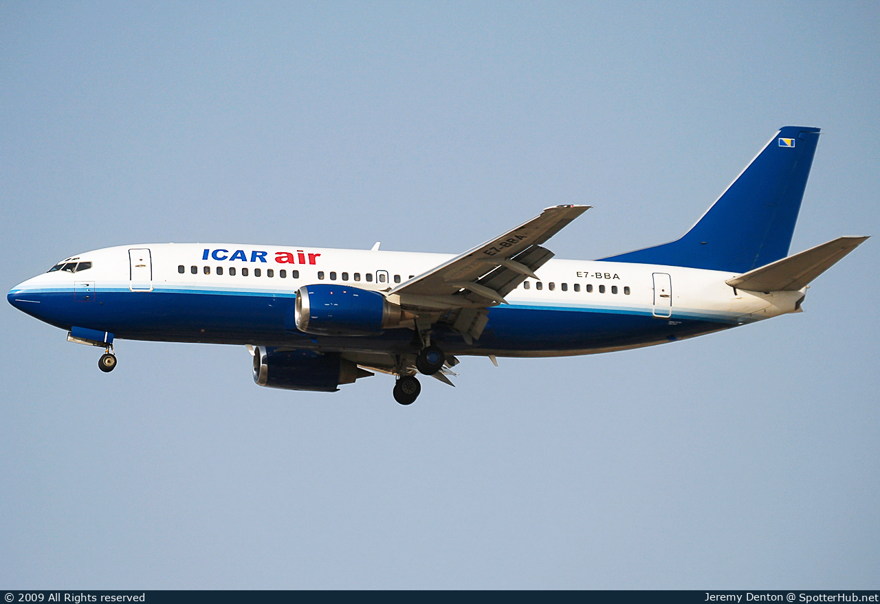 Photo of E7-BBA - Boeing 737-301 operated by Icar Air