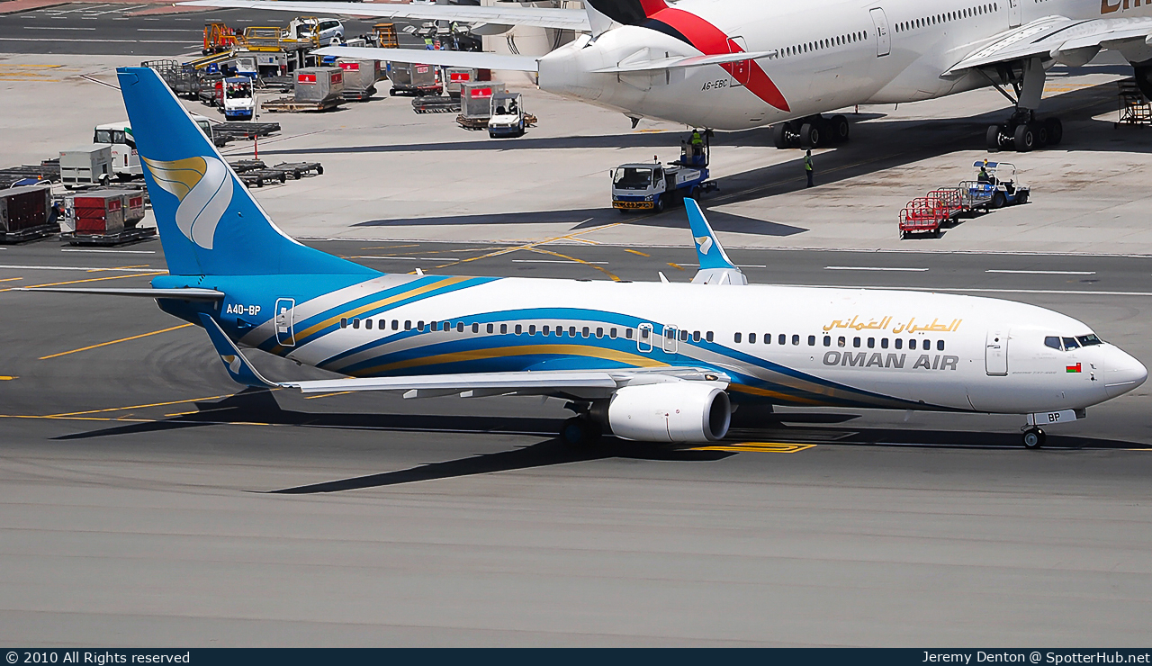 Photo of A4O-BP - Boeing 737-81M operated by Oman Air