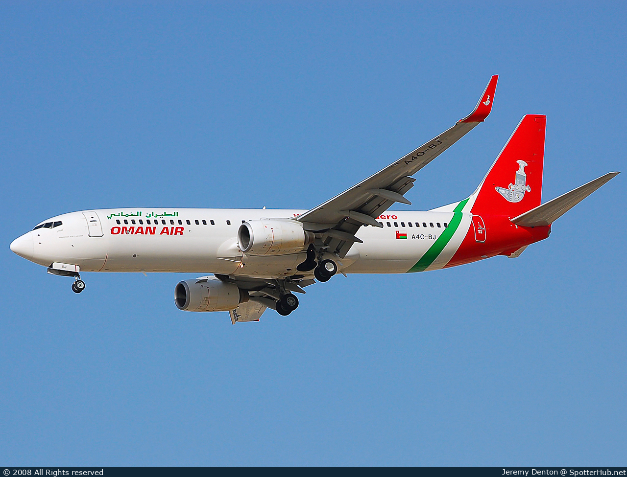 Photo of A4O-BJ - Boeing 737-81M operated by Oman Air