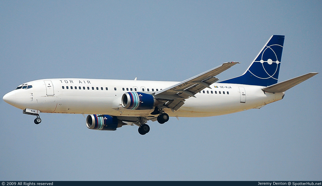 Photo of SE-RJA - Boeing 737-4Q8 operated by Tor Air
