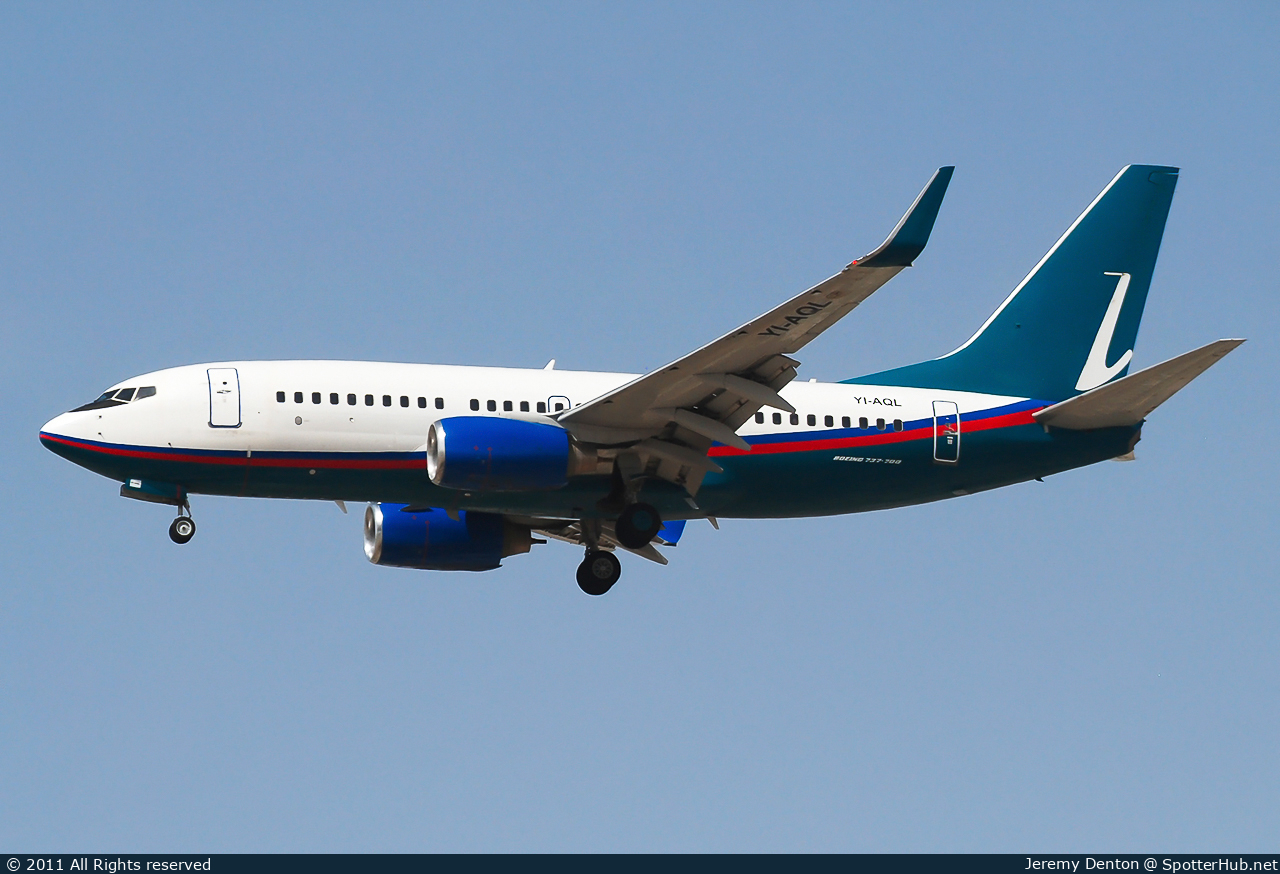 Photo of YI-AQL - Boeing 737-7BD operated by Iraqi Airways