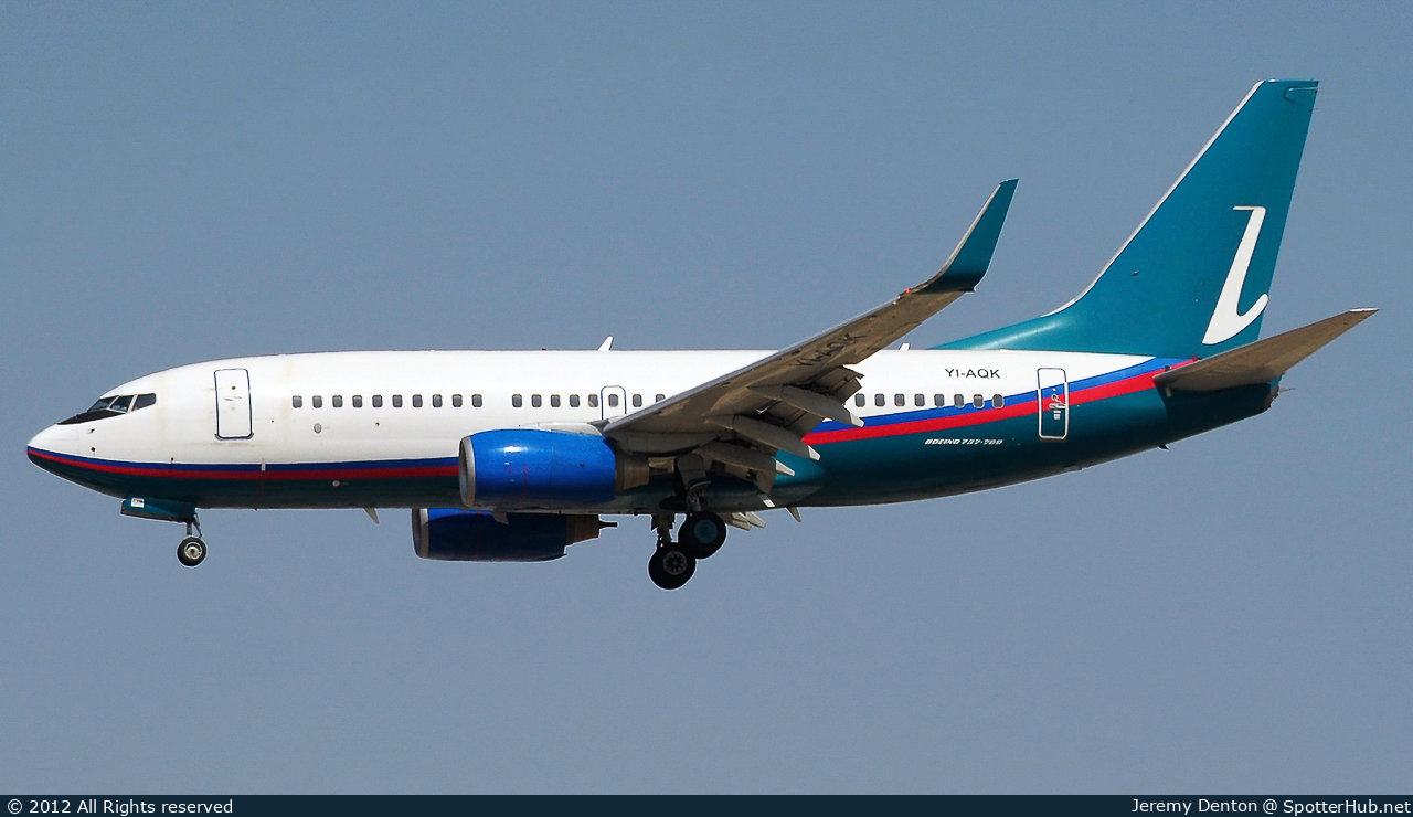 Photo of YI-AQK - Boeing 737-7BD operated by Iraqi Airways