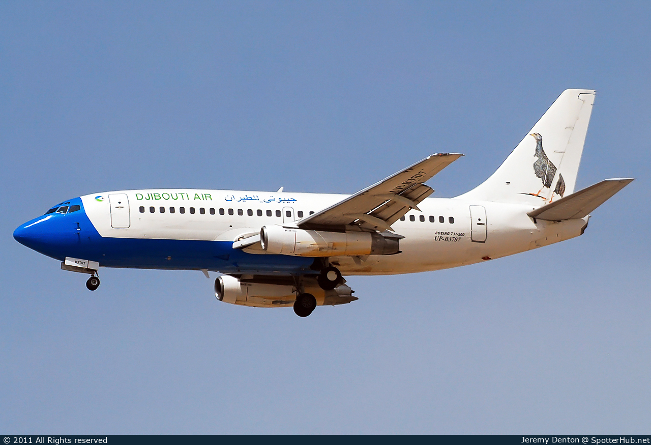 Photo of UP-B3707 - Boeing 737-230(Adv) operated by Djibouti Air