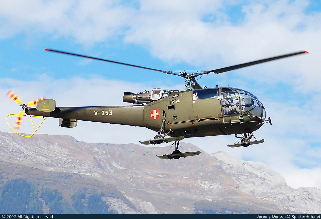 Photo of V-253 - Aérospatiale SA316B Alouette III operated by Swiss Air Force