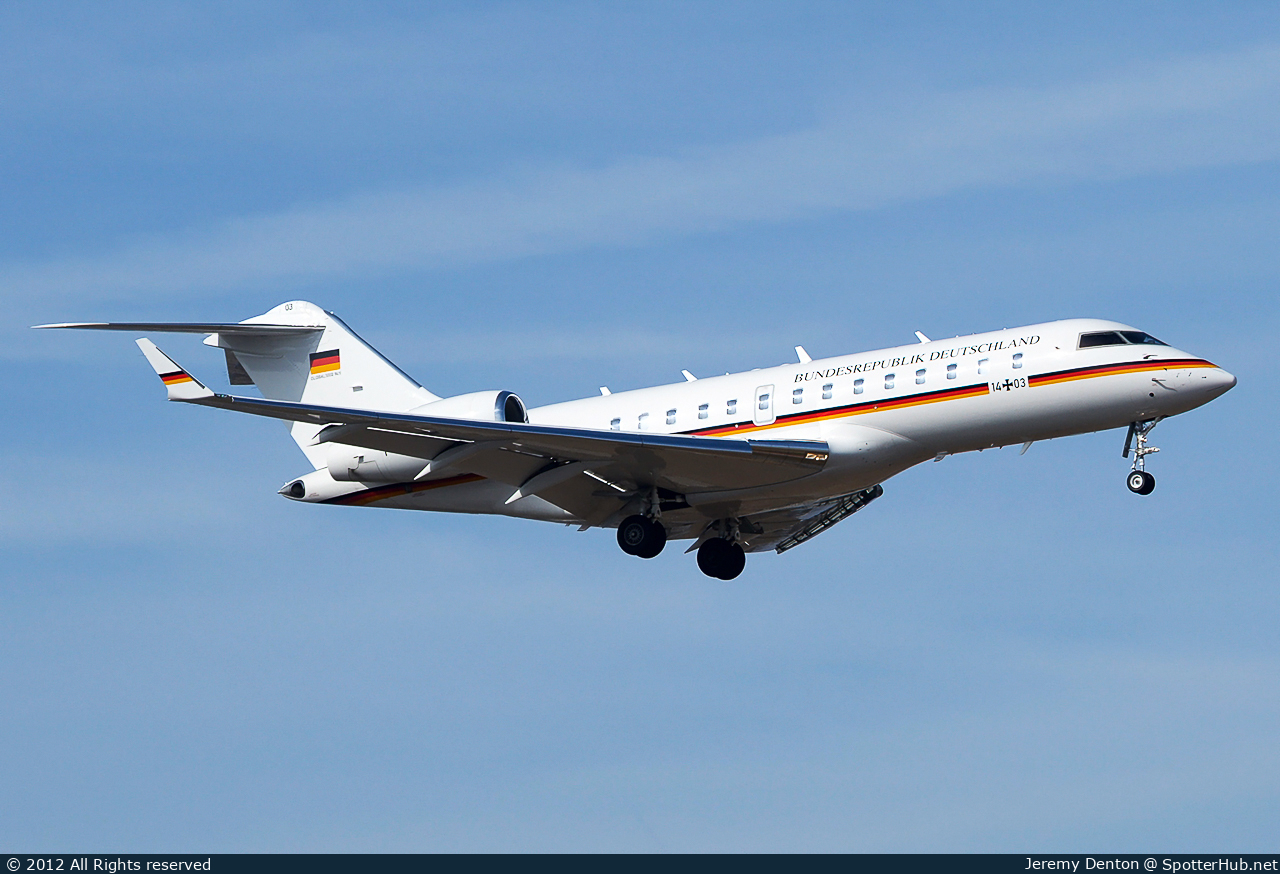 Photo of 14+03 - Bombardier Global 5000 operated by German Air Force