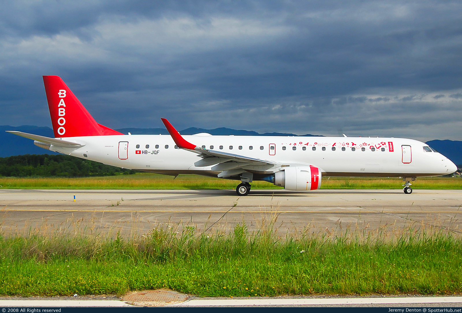 Photo of HB-JQF - Embraer ERJ-190LR operated by Flybaboo