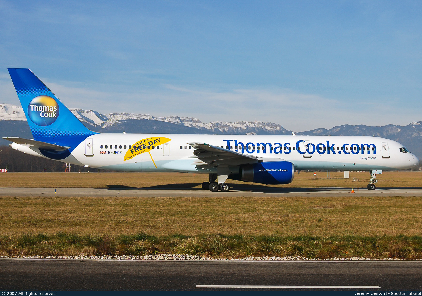 Photo of G-JMCE - Boeing 757-25F operated by Thomas Cook Airlines
