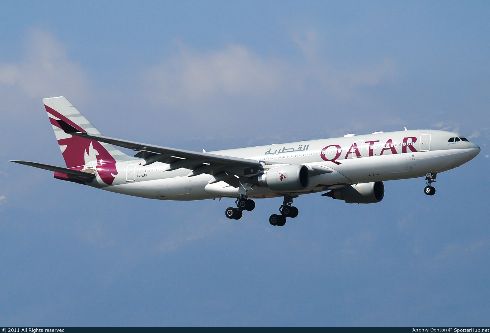 Photo of A7-AFP - Airbus A330-202 operated by Qatar Airways