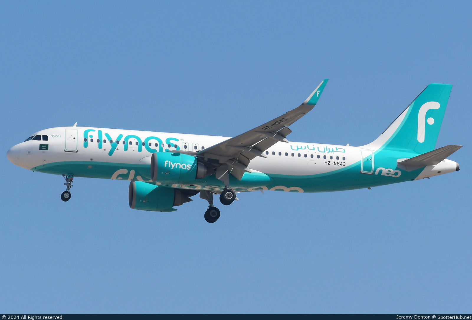 Photo of HZ-NS43 - Airbus A320-251N operated by Flynas