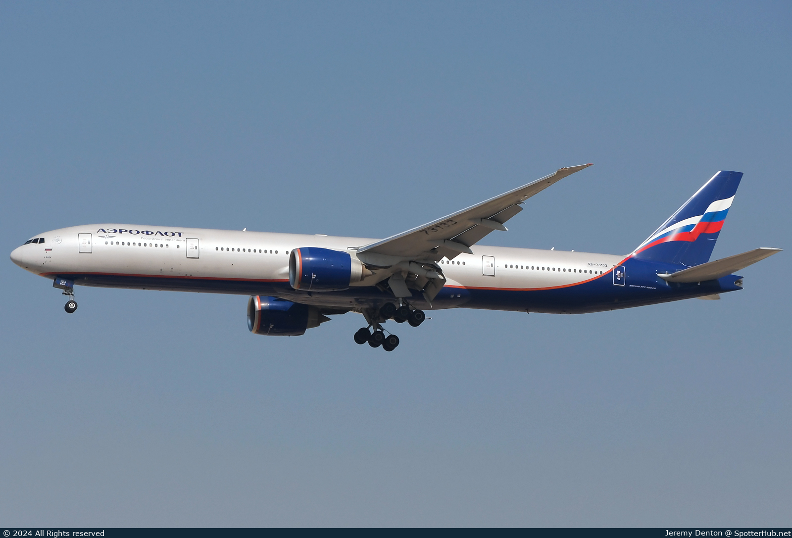 Photo of RA-73133 - Boeing 777-3M0(ER) operated by Aeroflot