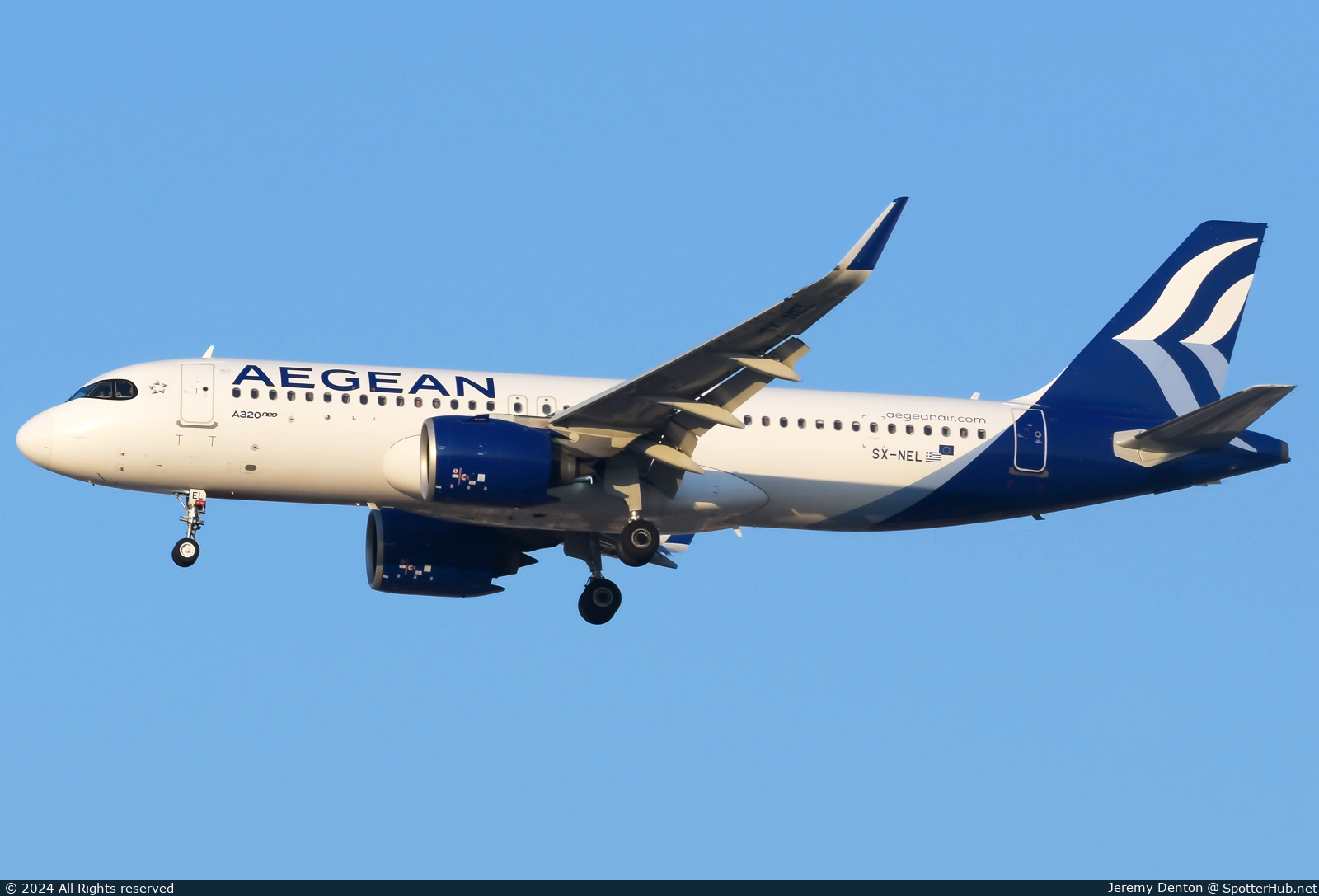Photo of SX-NEL - Airbus A320-271N operated by Aegean Airlines