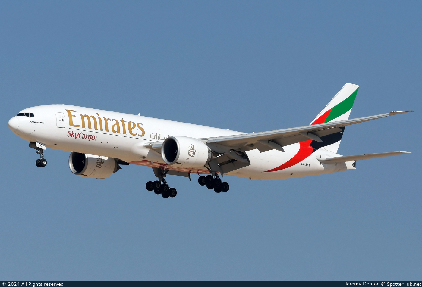 Photo of A6-EFK - Boeing 777-F1H operated by Emirates SkyCargo