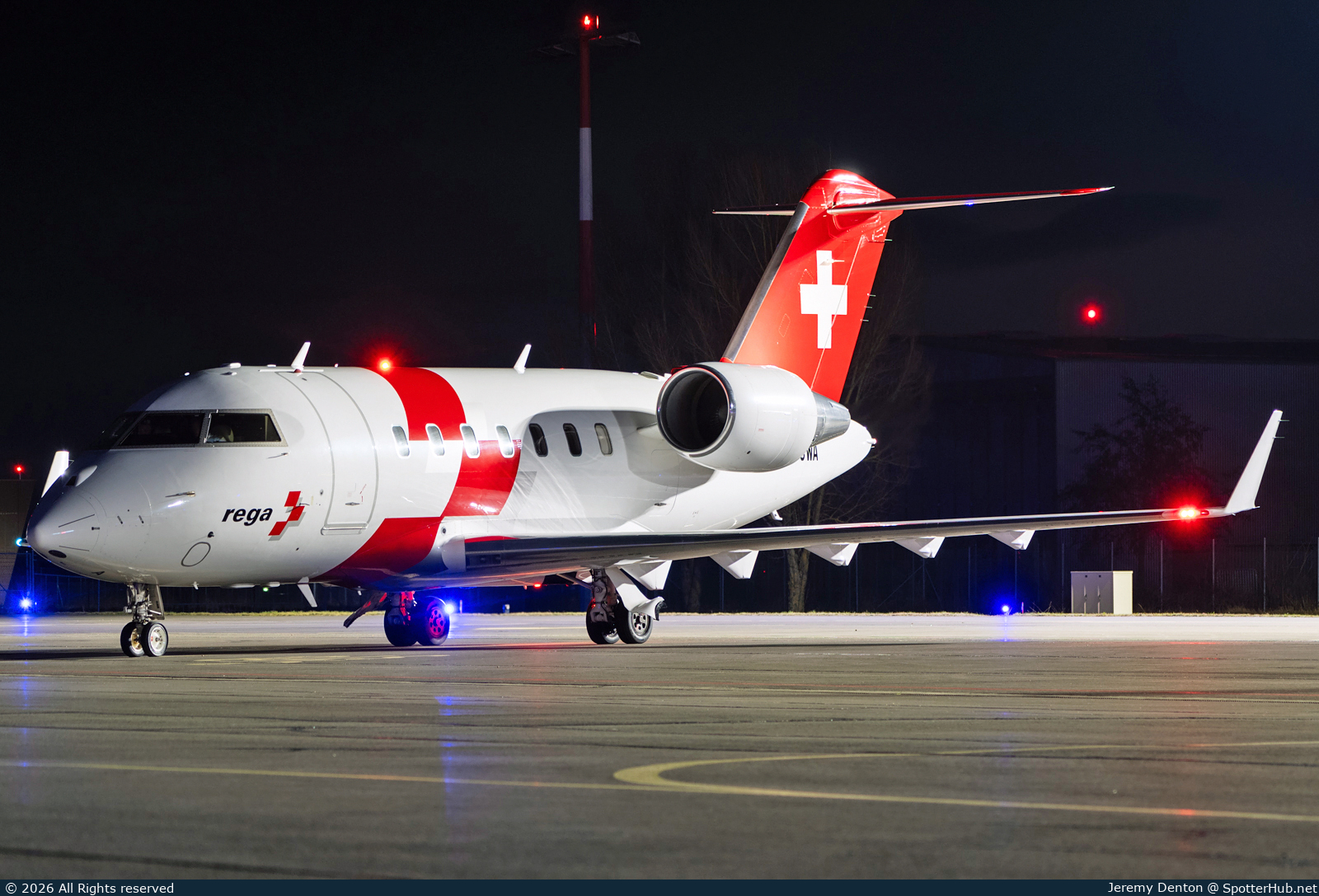 Photo of HB-JWA - Bombardier Challenger 650 operated by Rega Swiss Air-Rescue