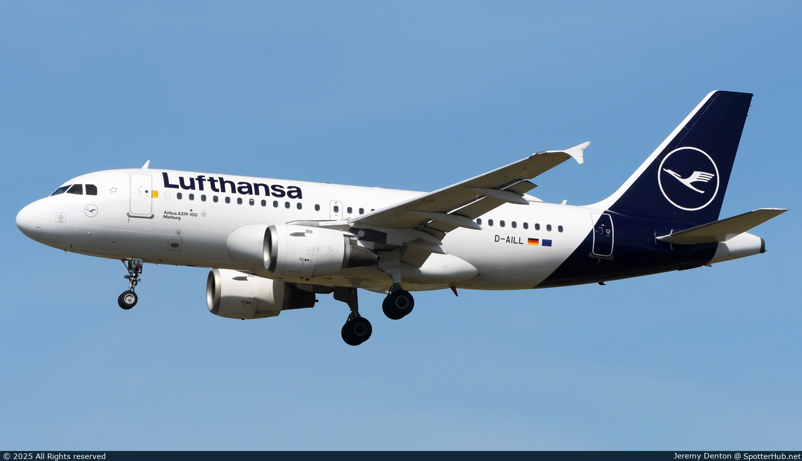 Photo of D-AILL - Airbus A319-114 operated by Lufthansa