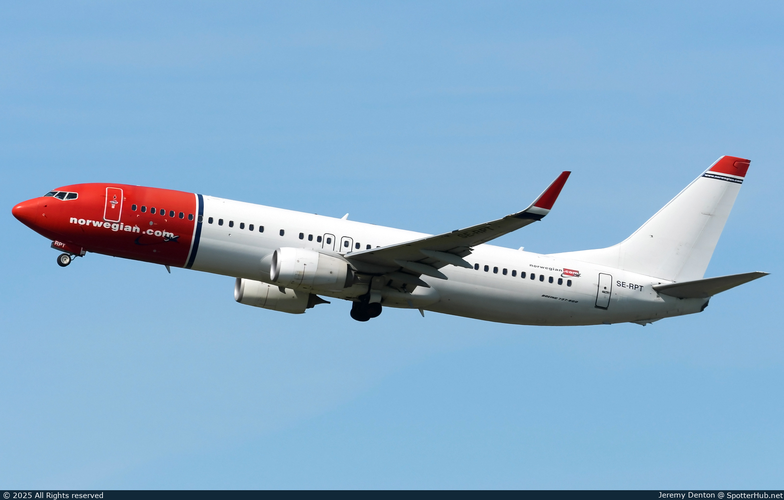Photo of SE-RPT - Boeing 737-8JP operated by Norwegian Air Sweden