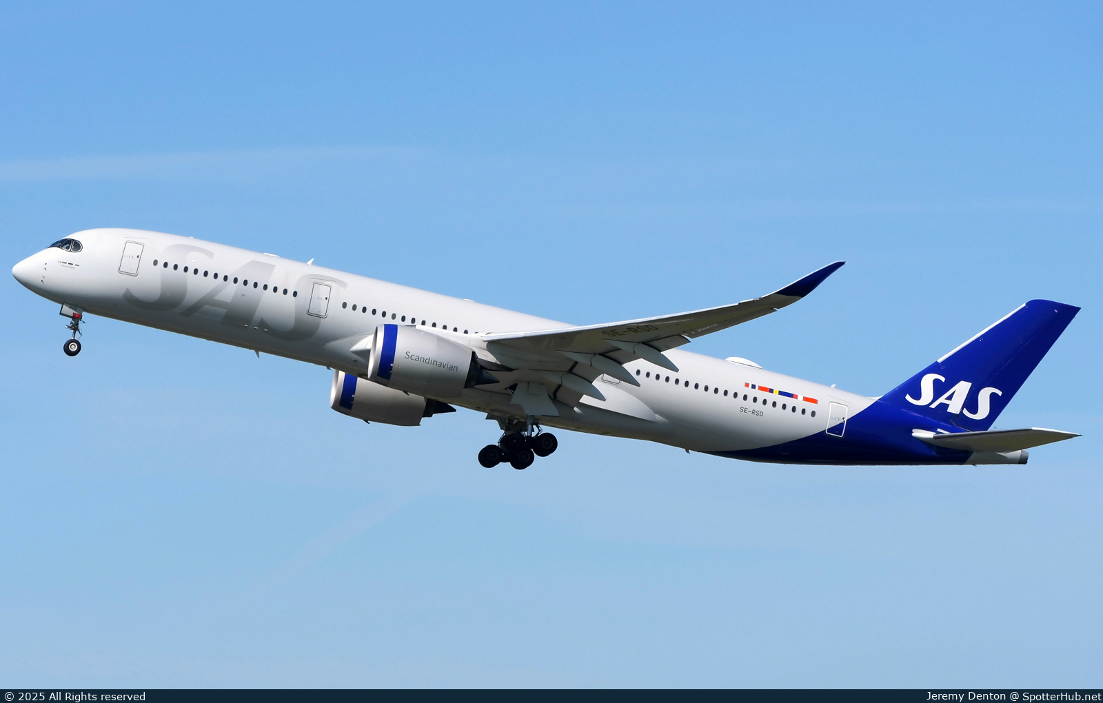 Photo of SE-RSD - Airbus A350-941 operated by SAS Scandinavian Airlines