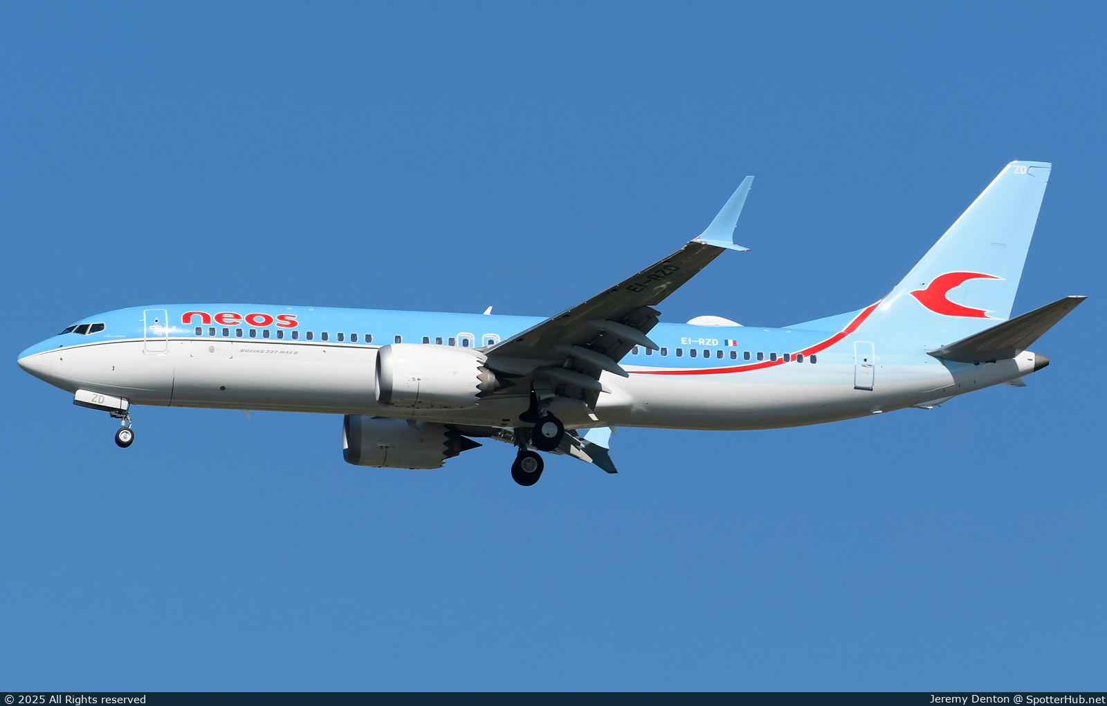 Photo of EI-RZD - Boeing 737 MAX 8 operated by Neos