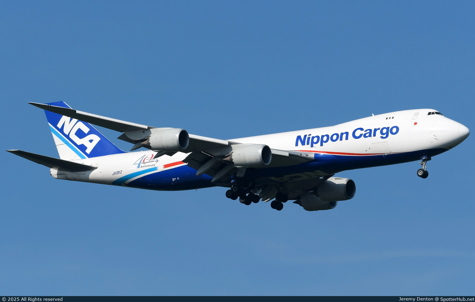 Photo of JA13KZ - Boeing 747-8KZF operated by Nippon Cargo Airlines
