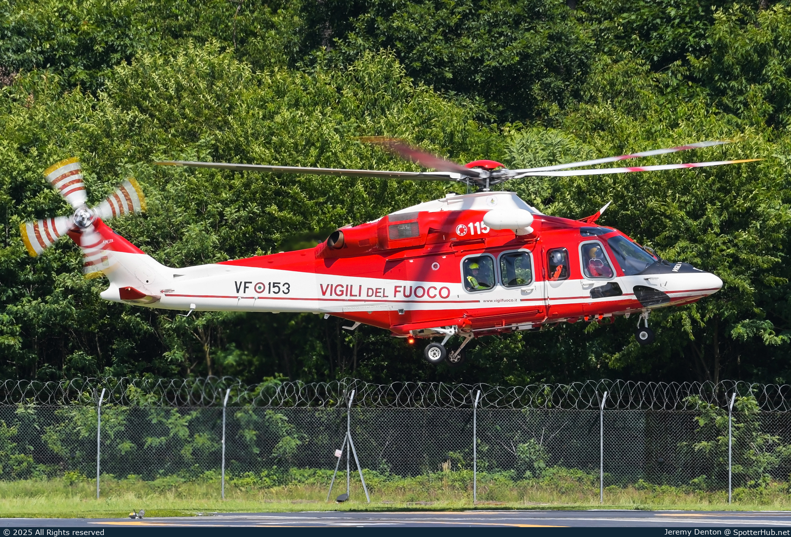 Photo of VF-153 - Leonardo AW139 operated by Italian Federal Ministry of the Interior - Vigili del Fuoco