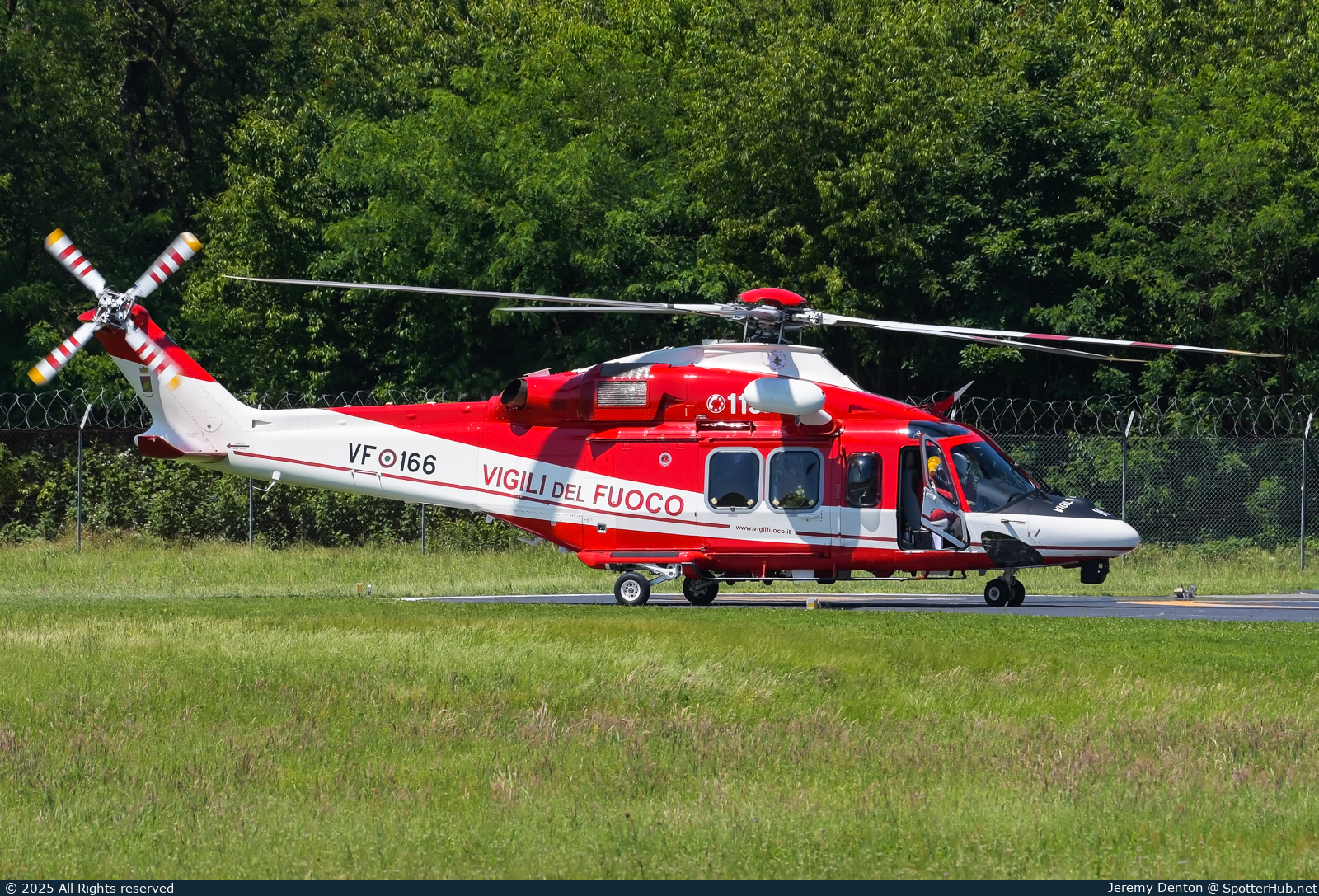 Photo of VF-166 - Leonardo AW139 operated by Italian Federal Ministry of the Interior - Vigili del Fuoco