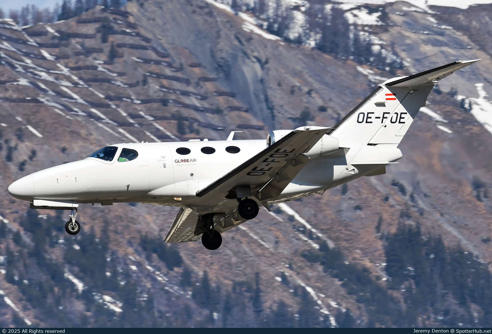 Photo of OE-FOE - Cessna 510 Citation Mustang operated by GlobeAir