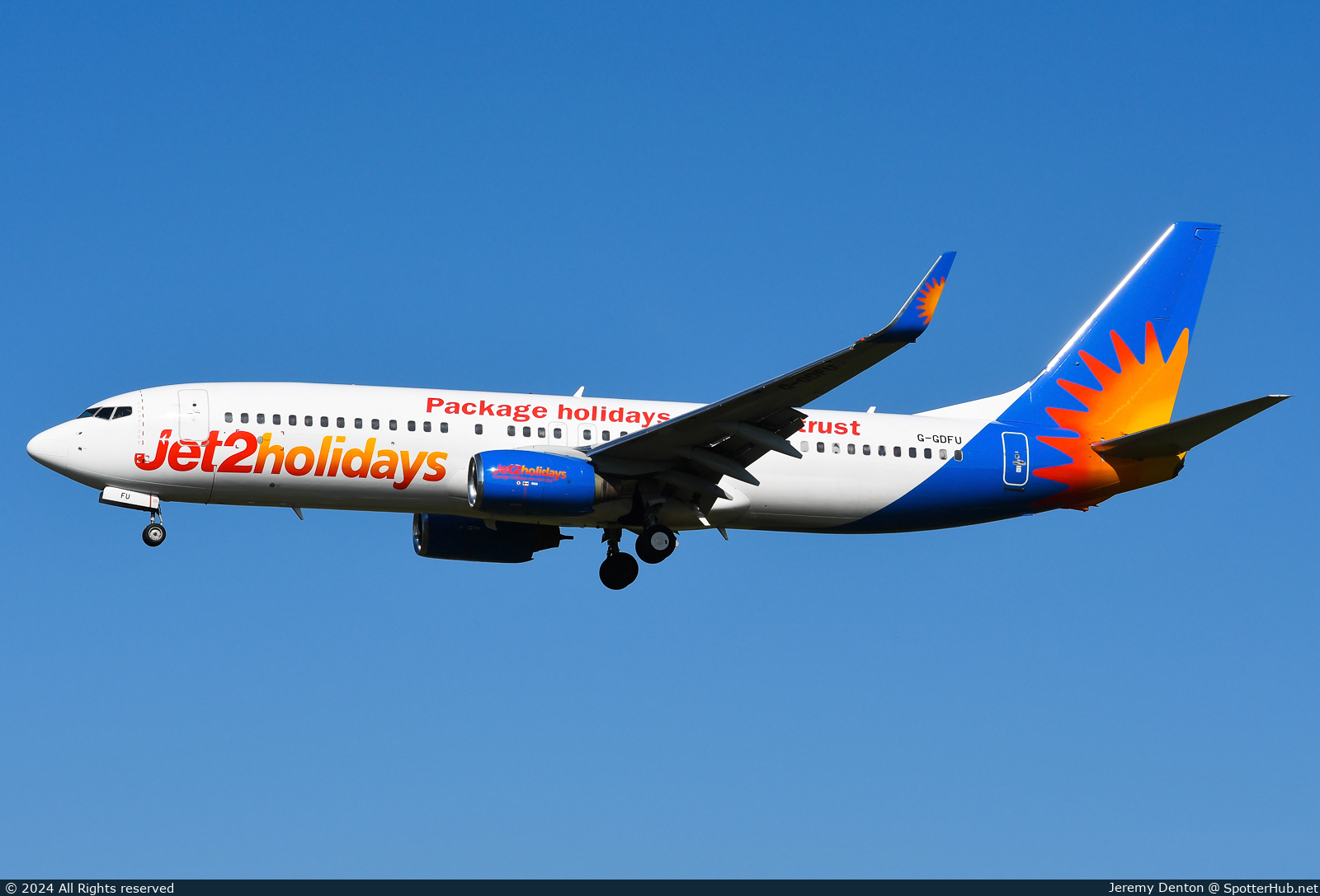 Photo of G-GDFU - Boeing 737-8K5 operated by Jet2