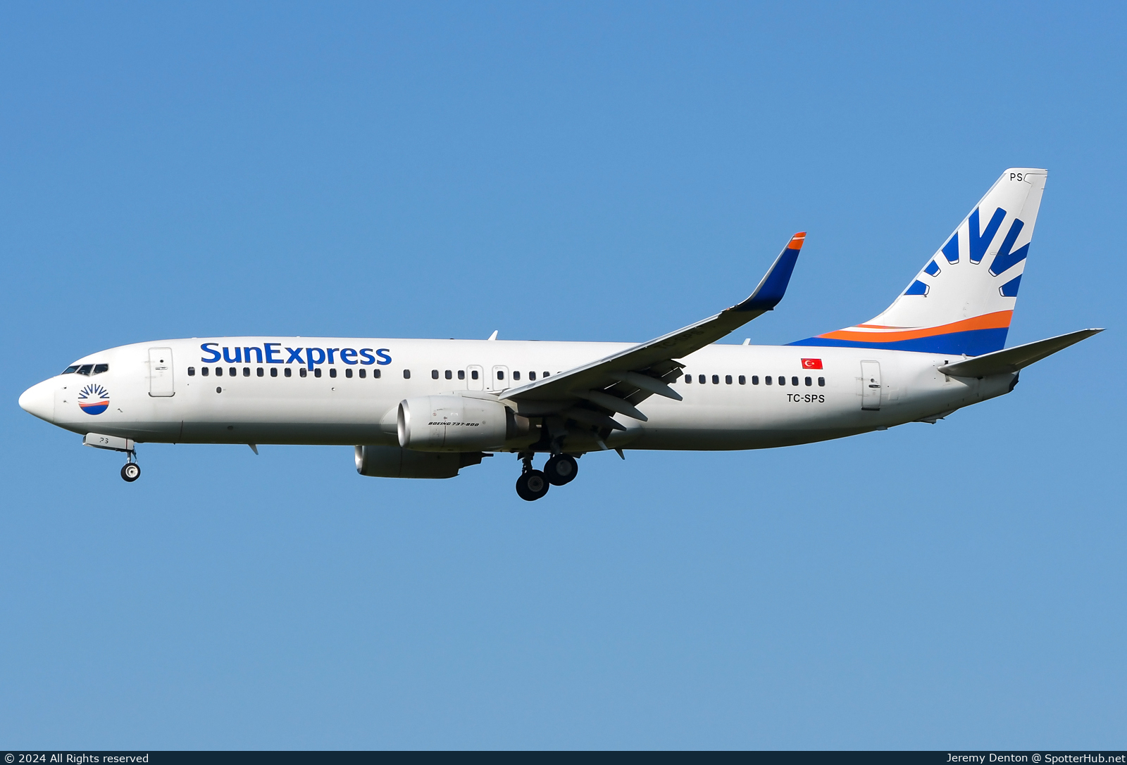 Photo of TC-SPS - Boeing 737-82R operated by SunExpress